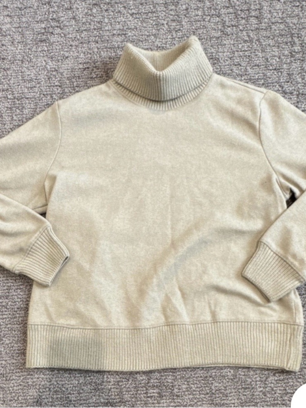 a new day Light Cream Turtleneck Sweater